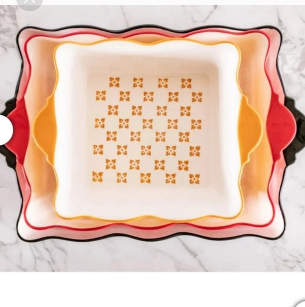 Medley 3 Piece Oven to Table Stoneware Bakeware, Baking Dish & Casserole Set
